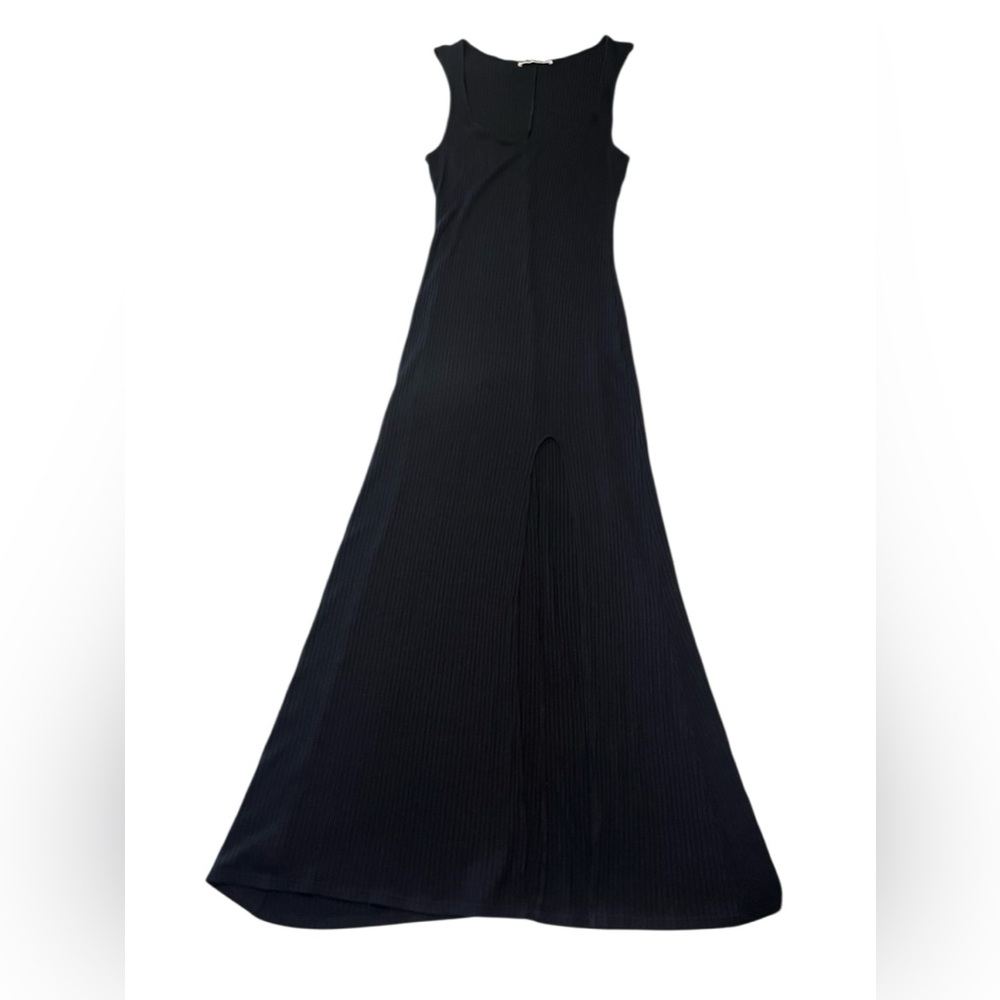Reformation Black Sleeveless Midi Dress with Side Slit - Picture 4 of 8